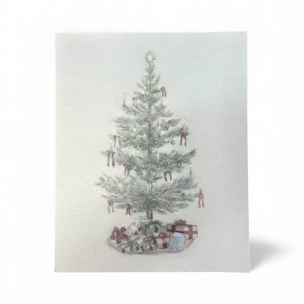 Set of 4 Rustic Farmhouse Christmas Wall Art Prints 10x8 – Unframed Holiday Deco